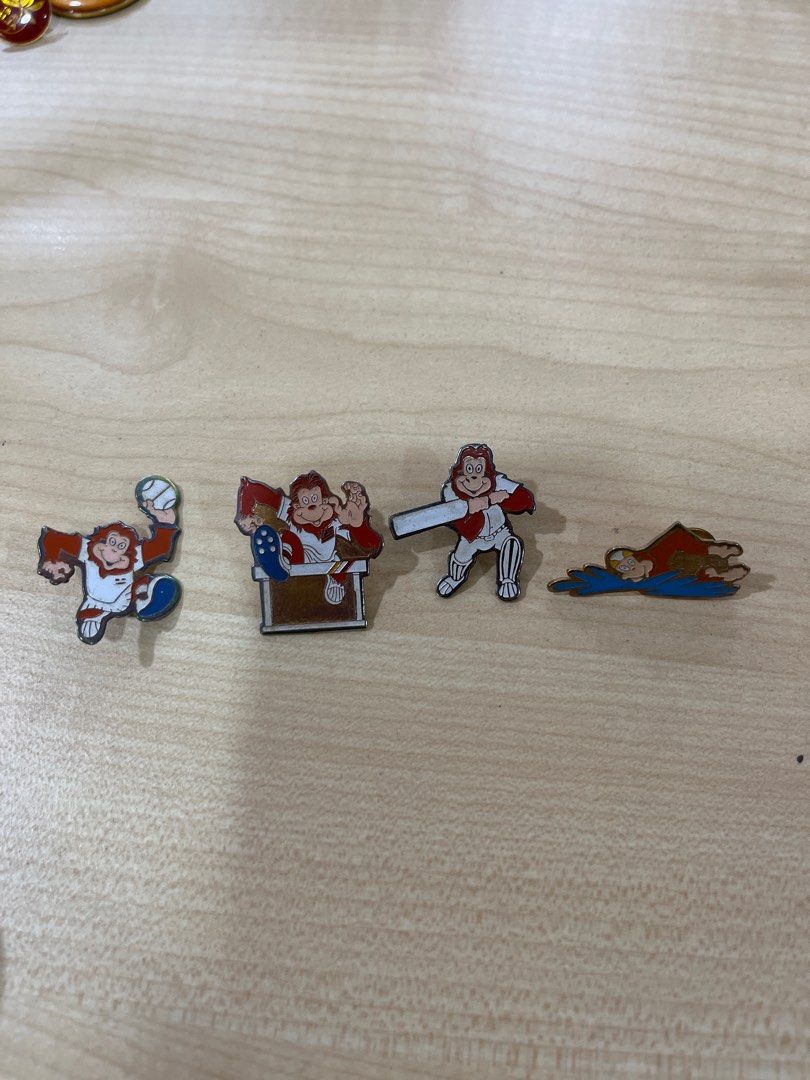 Commonwealth Wira Mascot Pins 1998, Hobbies & Toys, Collectibles ...