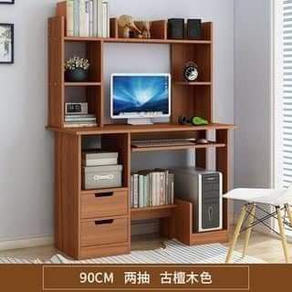 COMPUTER DESK TABLE WITH CABINET DRAWER (Category: Tables & Sets) located in Manila. Submitted by redonlineshop (Listing ID 1245857726, Image 3). Description: COMPUTER DESK TABLE WITH CABINET DRAWERS ✔️size-90X40x132CM ₱1,650 ON HAND BRAND NEW Accept Gcash payment/COD Same day delivery + Delivery Fee.