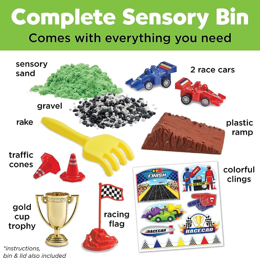 Creativity for Kids Sensory Bin: Race Track - Fine Motor Skills Toys ...