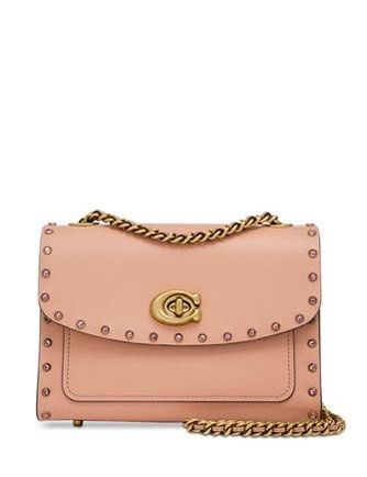 Coach crystal border rivets parker 18 shoulder bag outlet