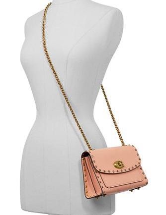 CRYSTAL BORDER RIVETS PARKER 18 SHOULDER BAG Luxury Bags Wallets on Carousell