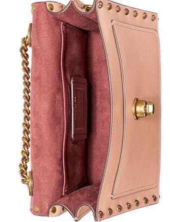 Coach crystal border rivets parker 18 shoulder bag online