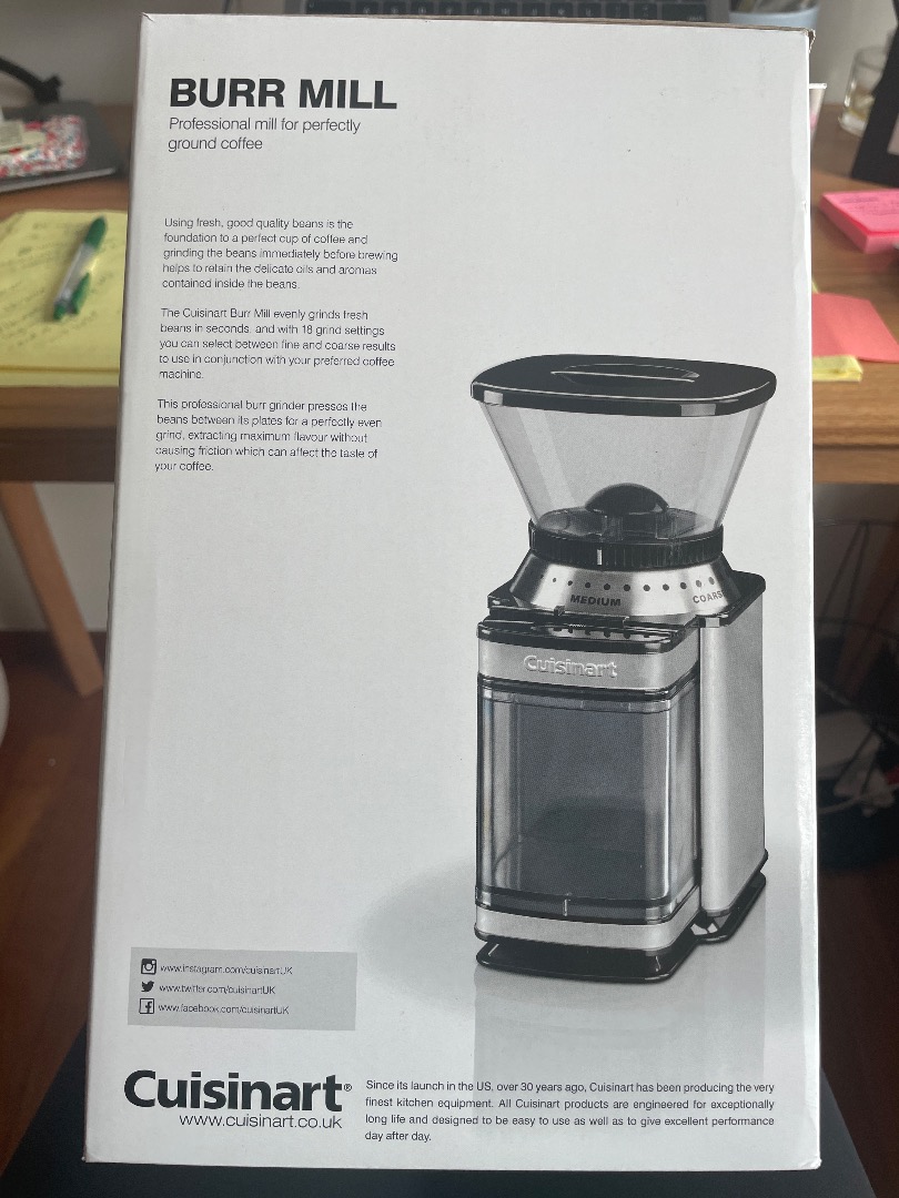 Cusinart Coffee Grinder, TV & Home Appliances, Kitchen Appliances