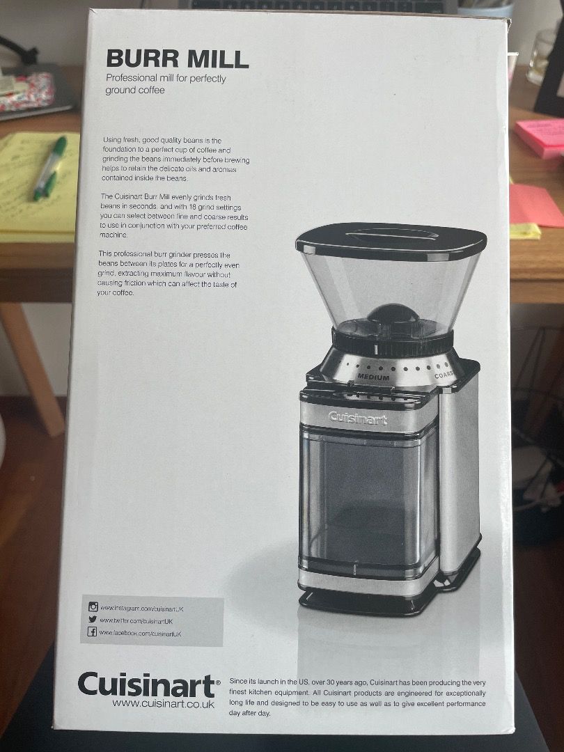 Cusinart Coffee Grinder, TV & Home Appliances, Kitchen Appliances