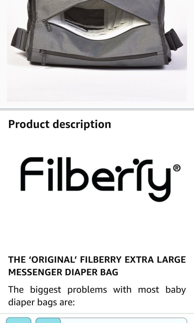 Daddy filberry messenger diaper bag Babies Kids Going Out Diaper Bags Wetbags on Carousell