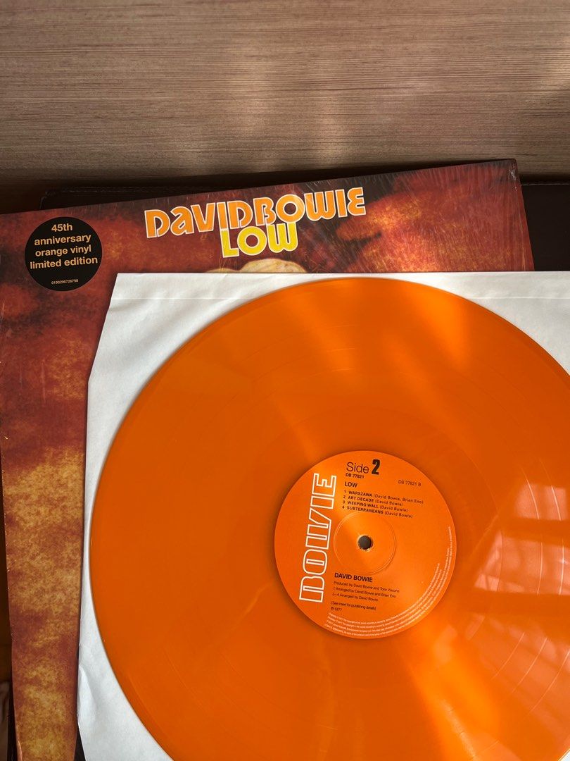 David Bowie Low (45th anniversary orange Vinyl), Hobbies & Toys, Music ...