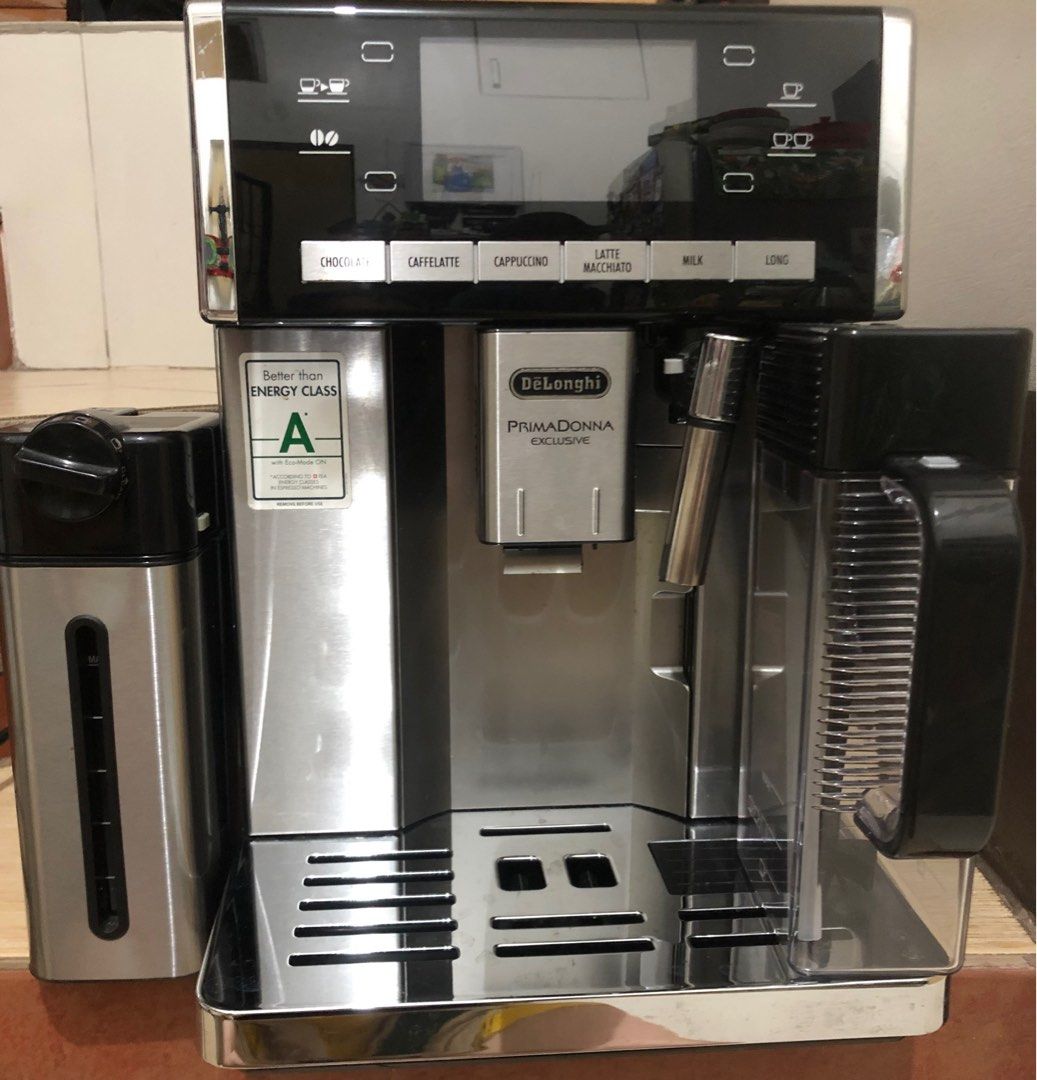 DeLonghi PrimaDonna Exclusive coffee machine on Carousell