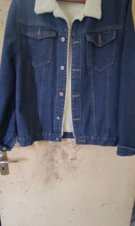 Denim sherpa jacket