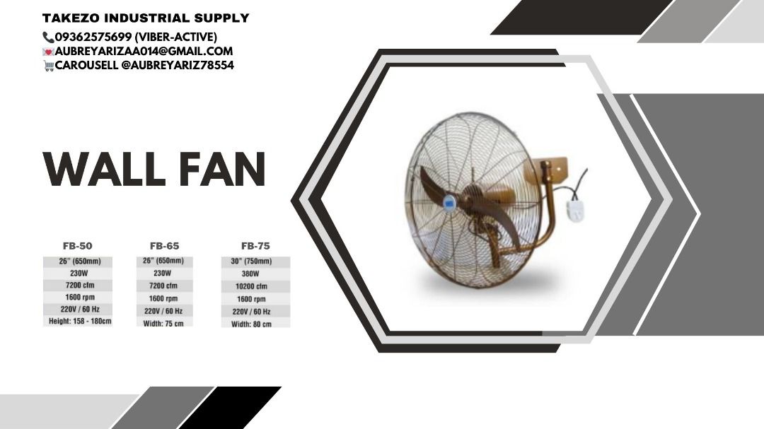 DIFFERENT TYPES OF FAN ( STAND, WALL, STAND FAN TRIPOD, FLOOR FAN ...