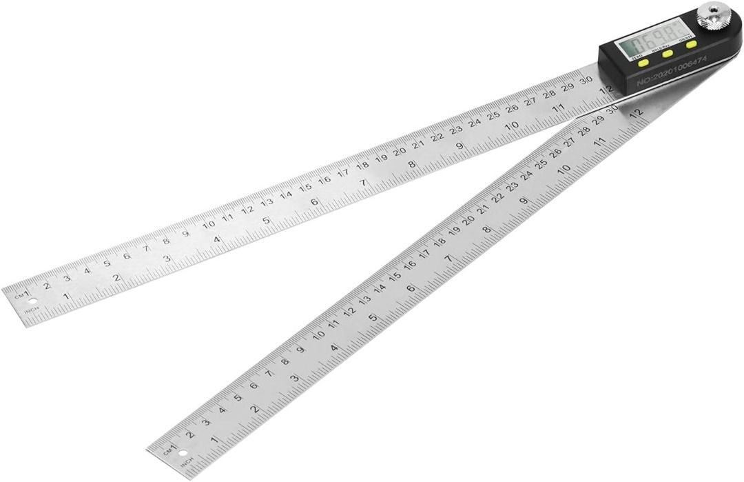 Digital Angle Finder 2 in 1 Digital Protractor,200mm Stainless Steel