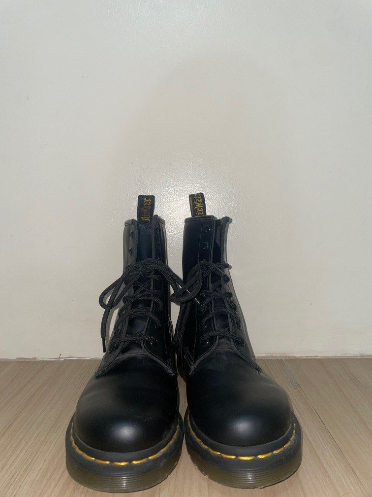 1460 zip nappa leather lace up boots