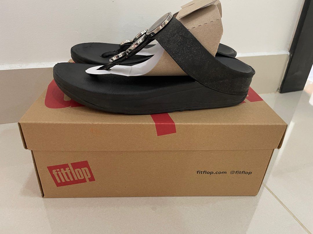 FITFLOP TOE POST SANDALS SLIPPERS BLACK BIRKENSTOCK