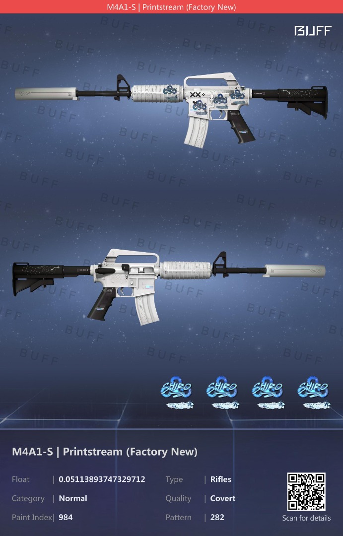 FN Karambit Doppler P2, FN M4A1S Printstream, FN USPS Printstream, FN