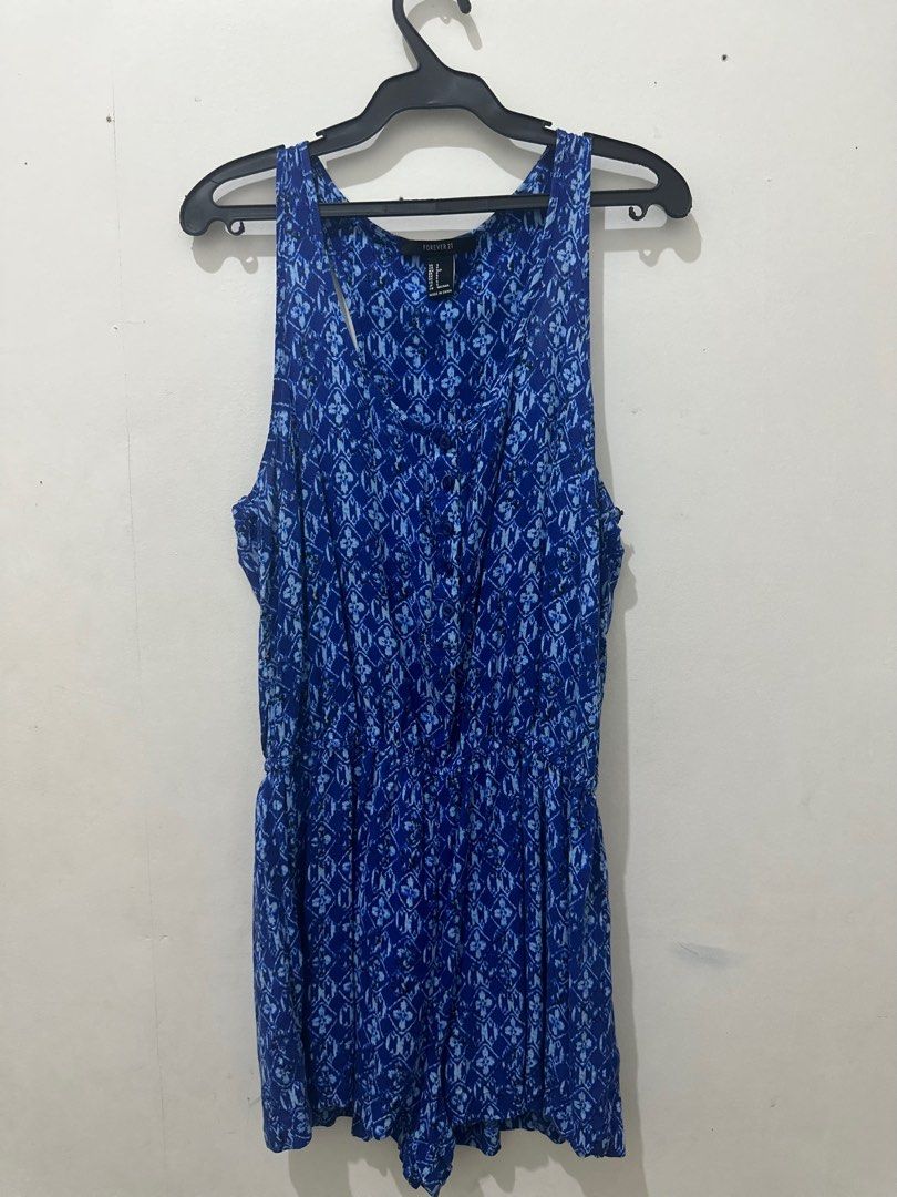 Forever 21 top blue romper