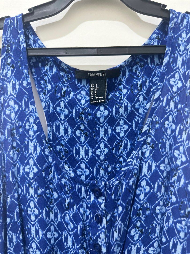 Forever 21 blue outlet romper