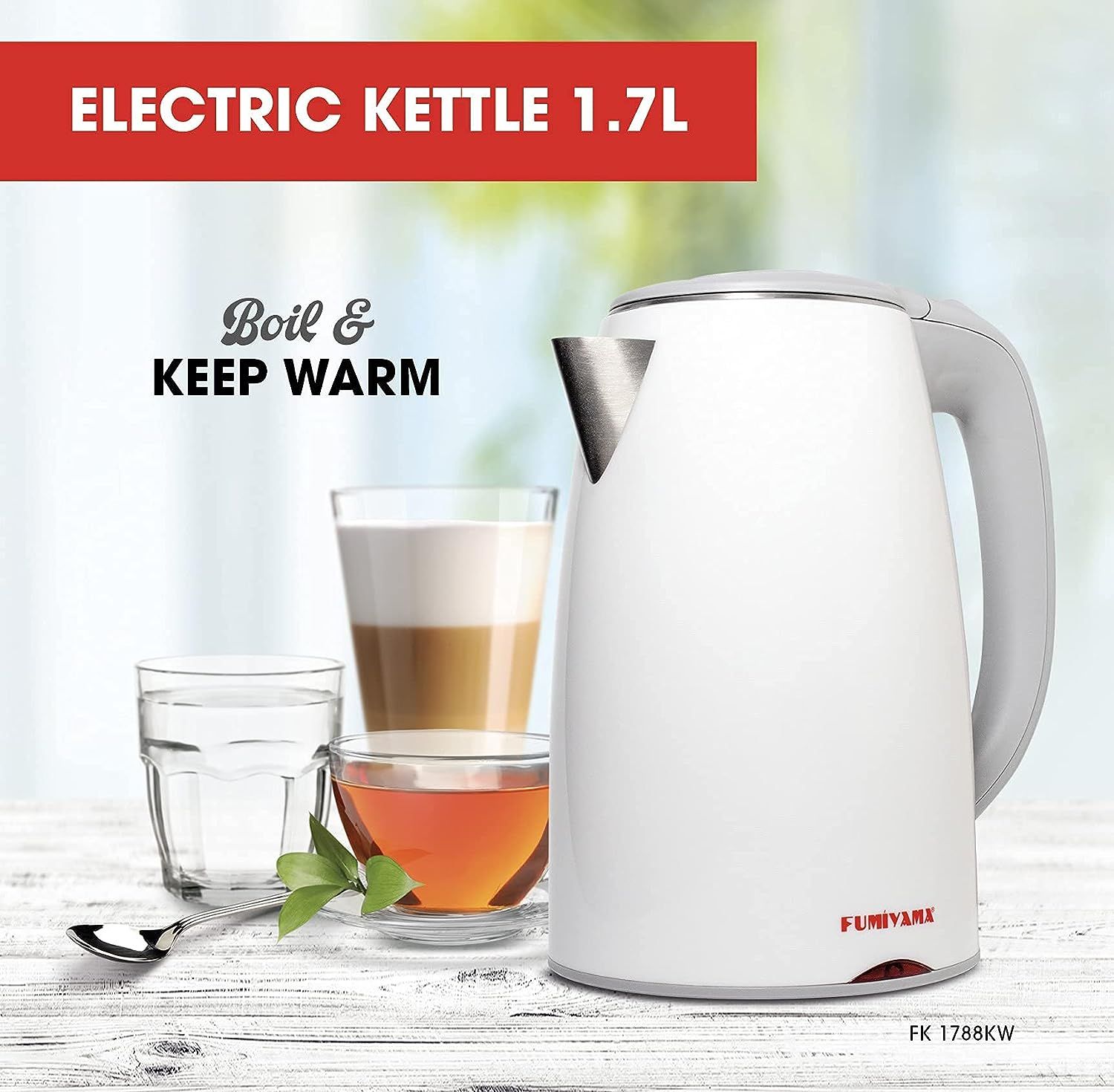 Electric kettle with keep warm function store