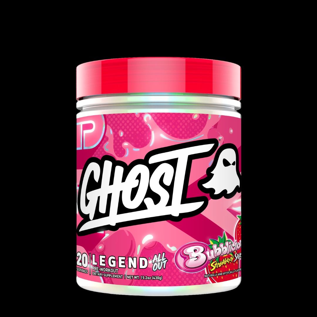  GHOST Legend All Out Pre-Workout Powder, Bubblicious