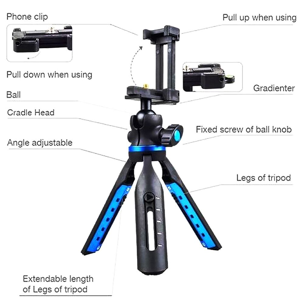 Gizomos GP06ST Mini table top tripod, Photography, Photography Accessories, Tripods & Monopods