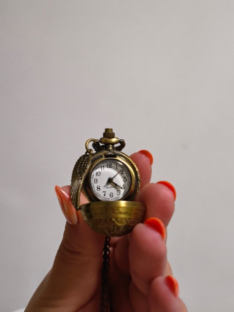 Golden snitch necklace watch Women s Fashion Jewelry