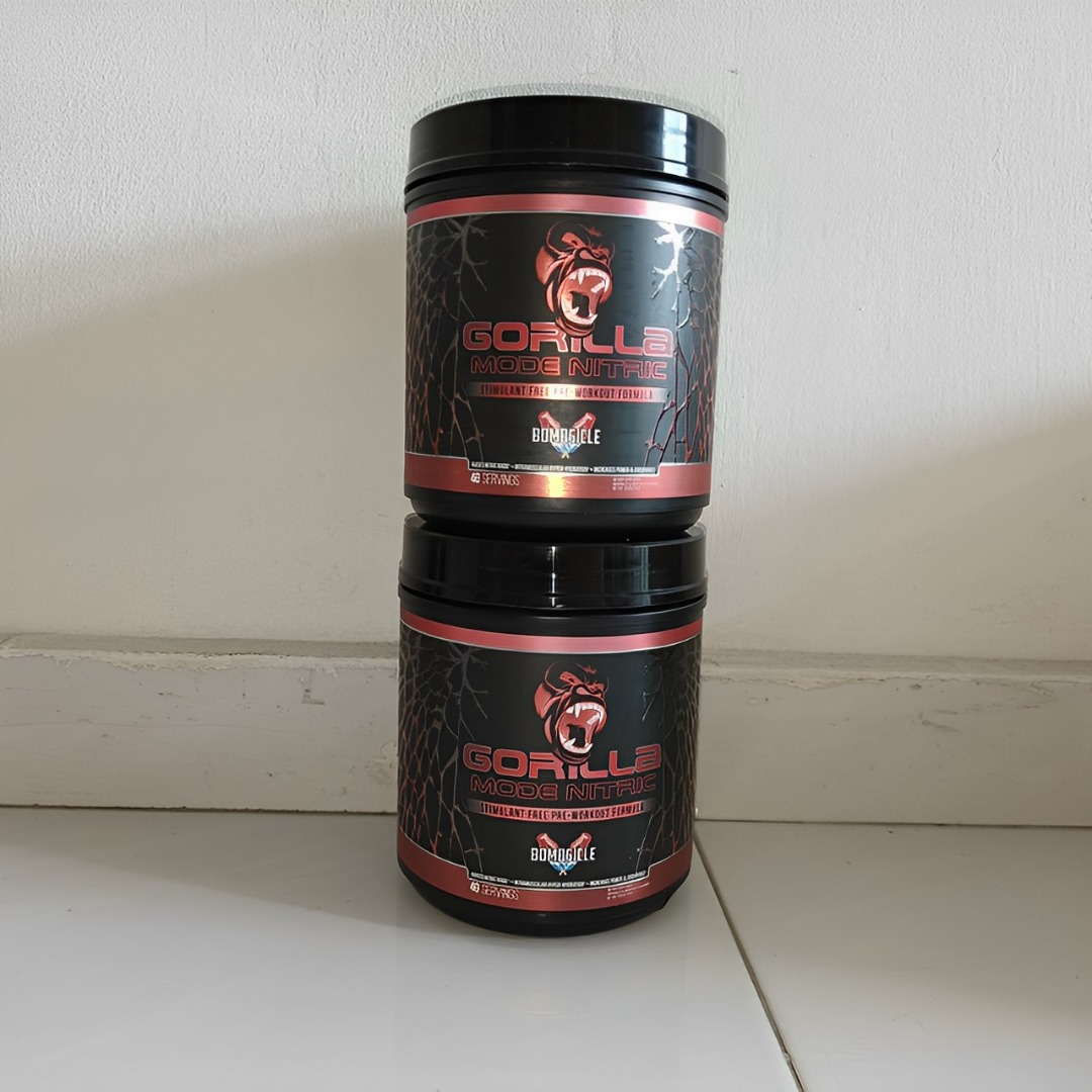 Gorilla Mode Pre Workout Nitric No caffeine, Health & Nutrition