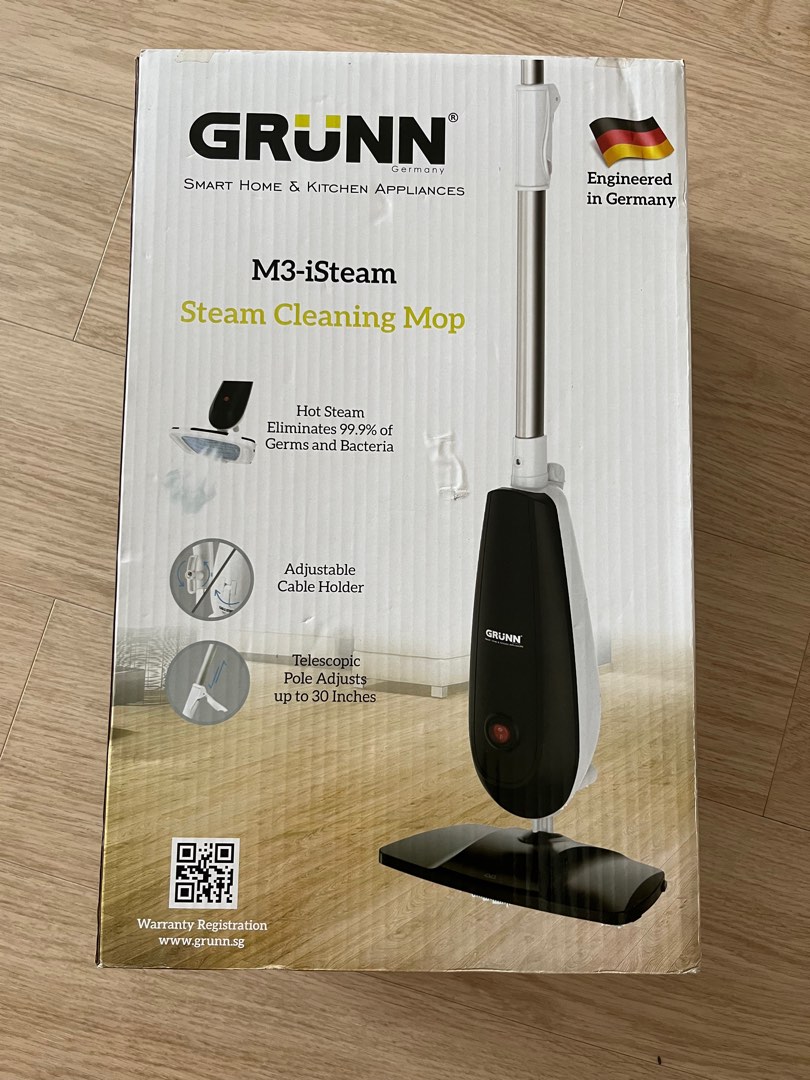 Grunn steam cleaning mop, Furniture & Home Living, Cleaning & Homecare
