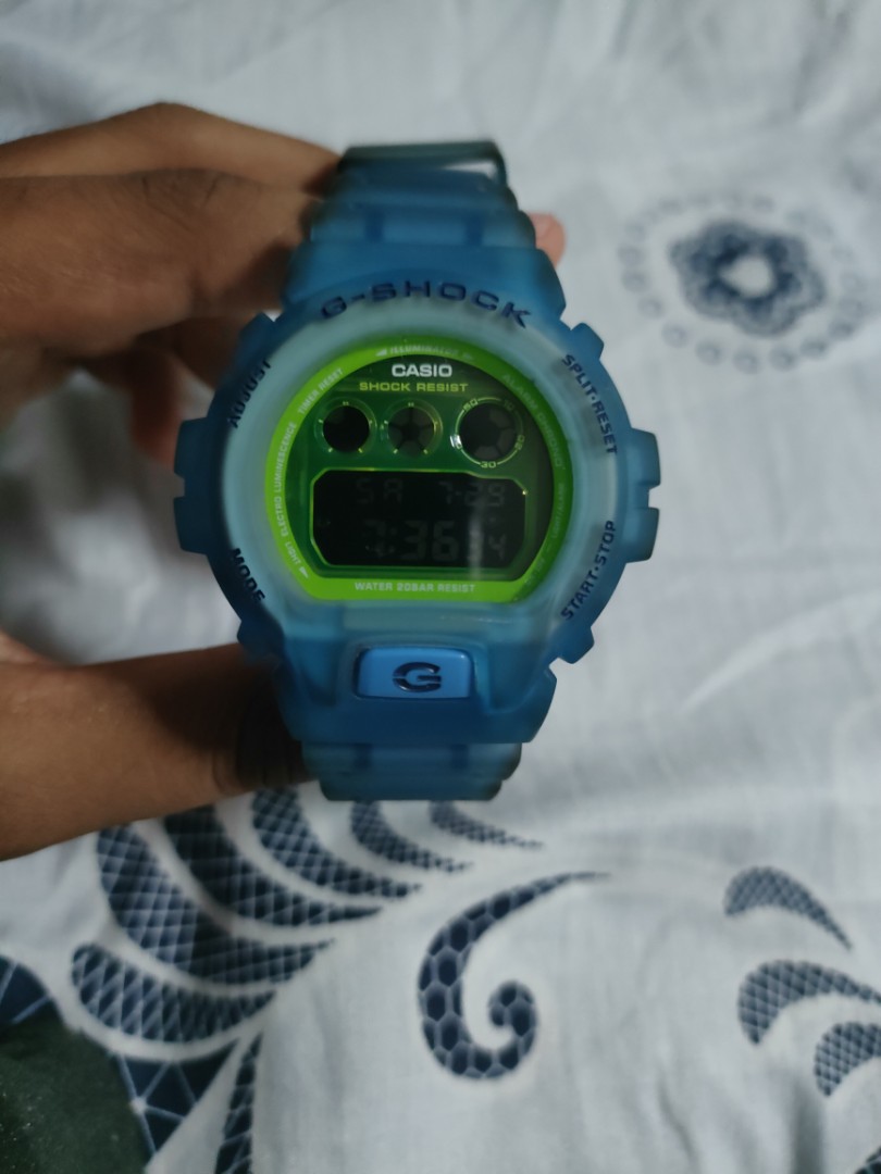 G shock deals dw6900 blue