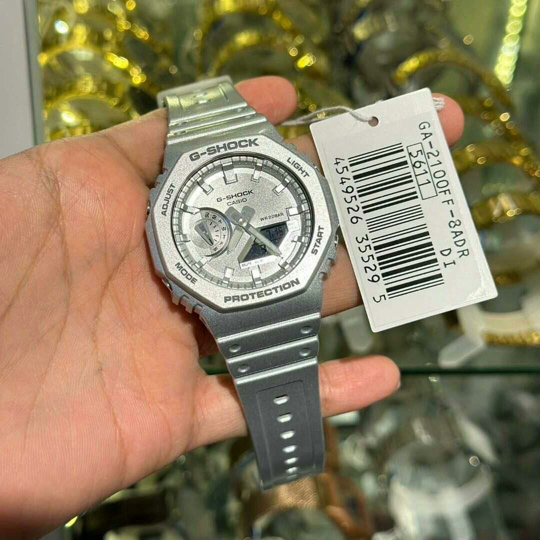 G-shock Metallic Silver GA-2100FF-8A, Men's Fashion, Watches & Accessories,  Watches on Carousell