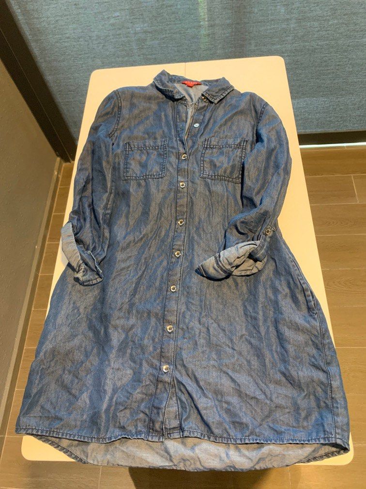 Guess denim shirt dress shop