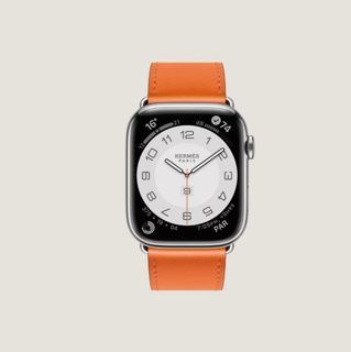 Hermes Apple Watch Space Black Series 8 41mm, 名牌, 手錶- Carousell