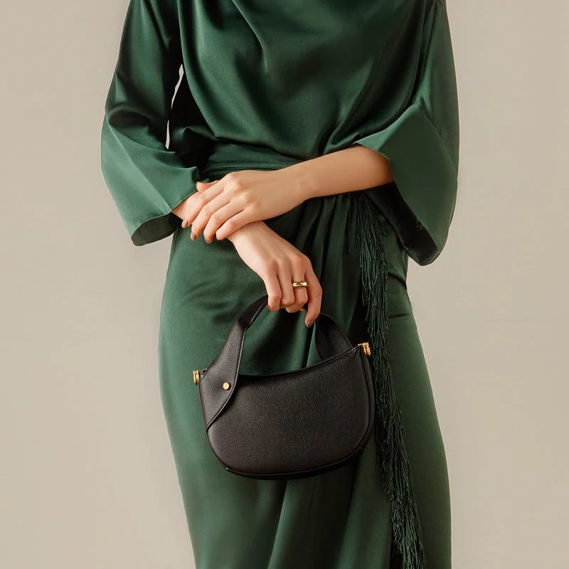 Hala Moon Bag in black, Women's Fashion, Bags & Wallets, Crossbody