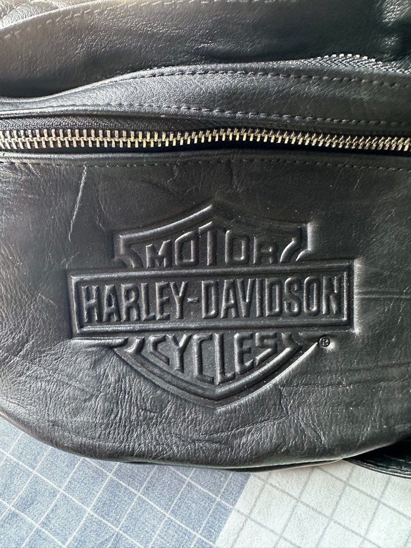 Harley-Davidson Women's Quilted X-Body Cross-Body Crossbody Sling Purse,  Black