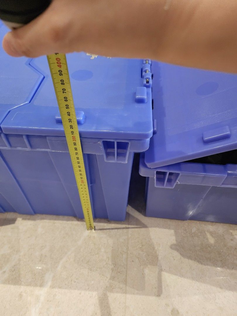 Heavy duty storage boxes. Stackable, Furniture & Home Living, Home