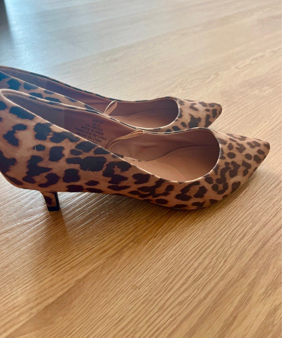 H&m leopard heels outlet