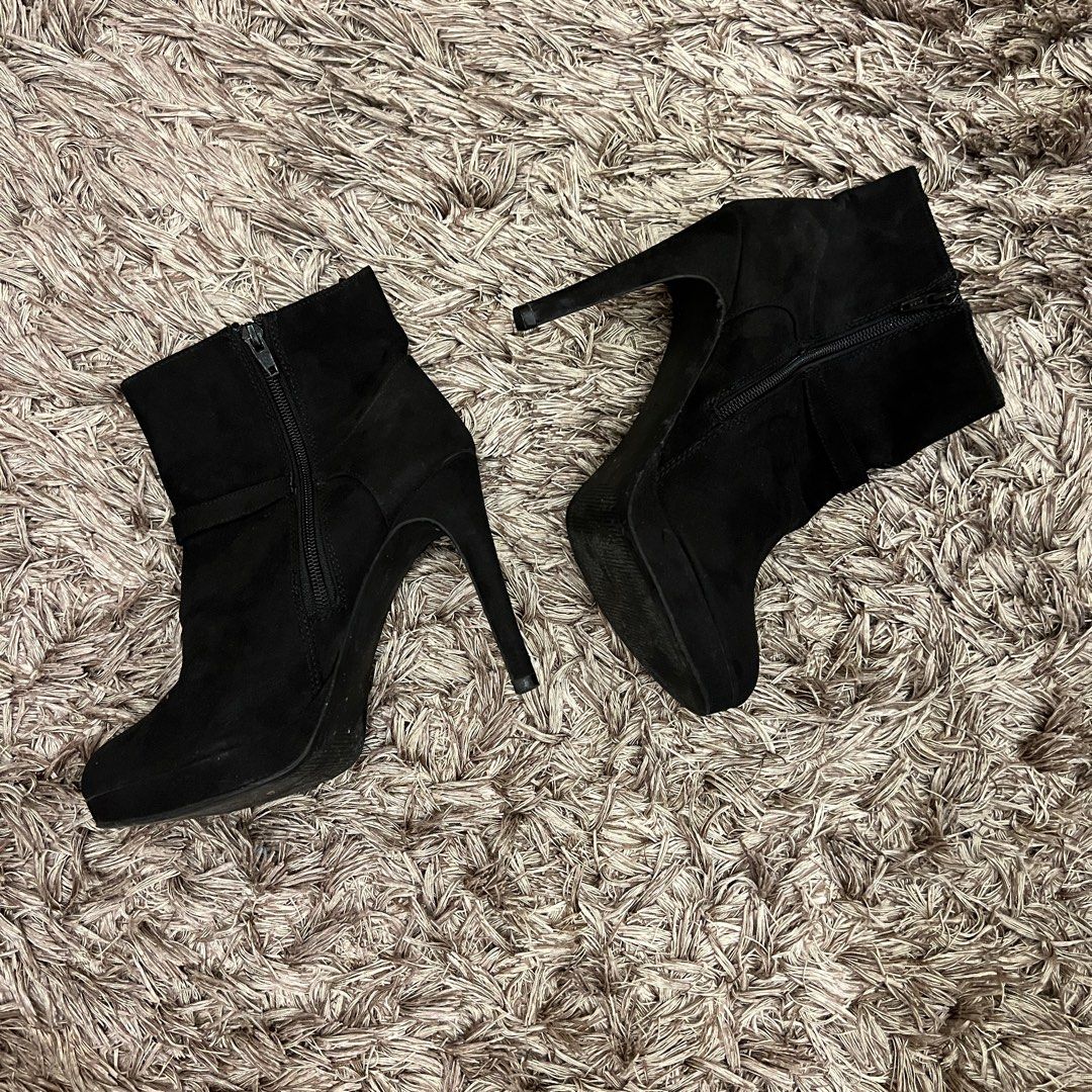 H&m chunky heel boots on sale