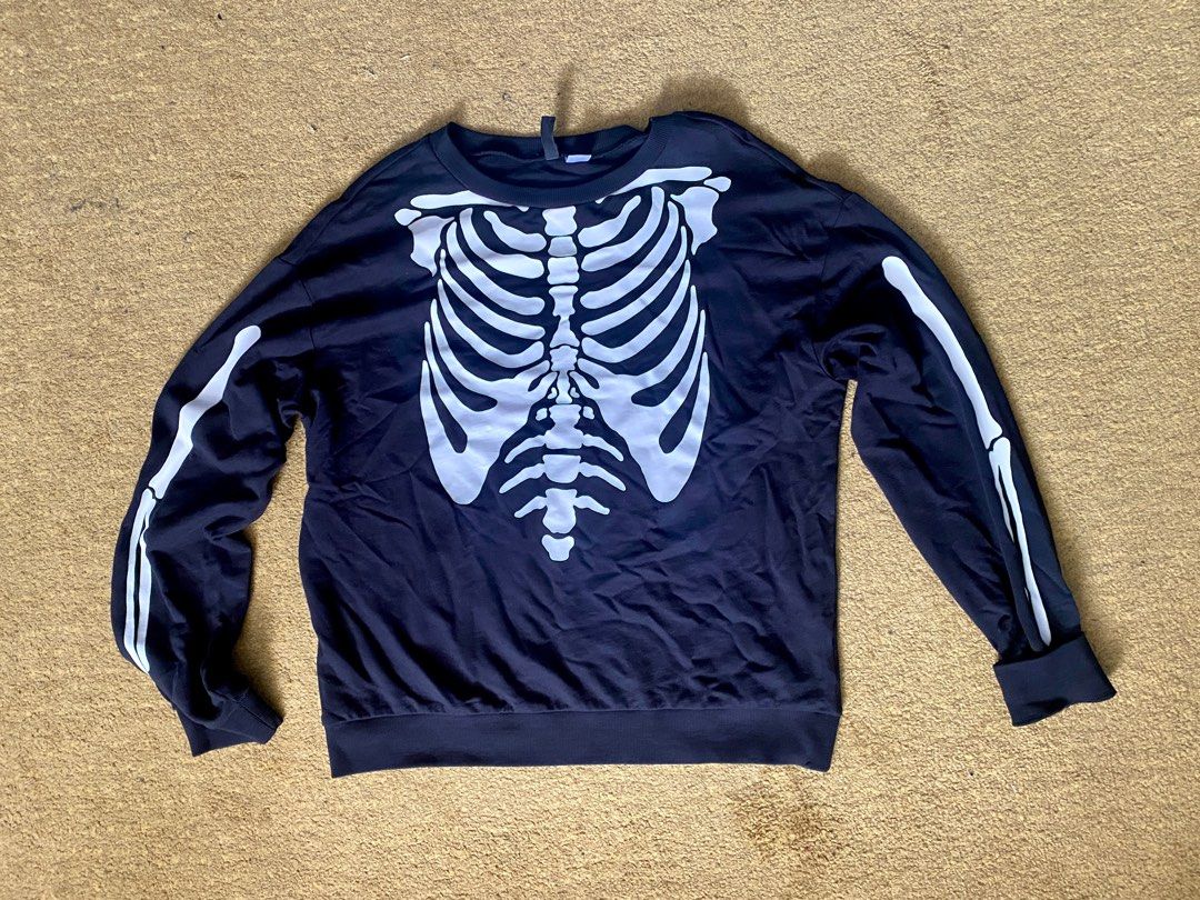 H M skeleton sweater