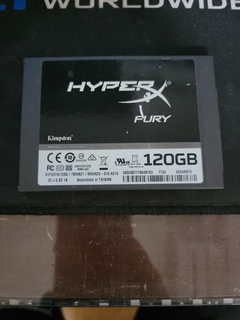 Kingston hyperx fury 120gb on sale
