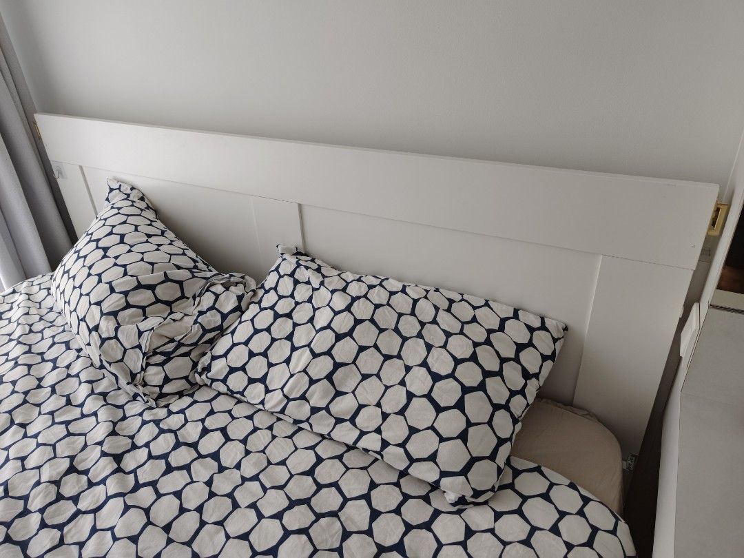 *FREE* Ikea Brimnes Headboard with Storage Compartments, Furniture ...