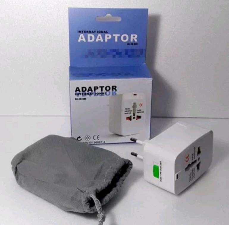 INTERNATIONAL UNIVERSAL TRAVEL ADAPTER (Category: Electrical, Adaptors & Sockets) located in Pasig City. Submitted by benildarustia18 (Listing ID 1245893489, Image 1). Description: WE ACCEPT BULK ORDERS. BRAND NEW AND ONHAND. WITH BOX AND POUCH. FULLY TESTED..