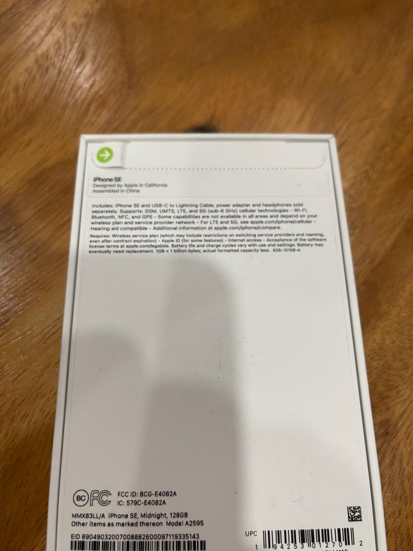iPhone SE (2022) 128gb - Midnight brandnew (Category: iPhone SE Series) located in Pasig City. Submitted by techpartnerph (Listing ID 1245963046, Image 2). Description: BELOW SRP SALE! iPhone SE (2022) 128gb - Midnight ₱ 24,500.00 Original, Brand-new, and sealed 5 days store warranty and 1 year Apple warranty Cash on delivery/ Bank transfer/ Gcash/ Credit Card We accept credit card payments with bank charges: - Straight (any Visa or MasterCard) -
