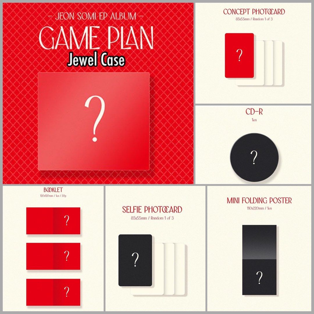 JEON SOMI - GAME PLAN. Jeon Somi Game Plan red black album. Somi EP