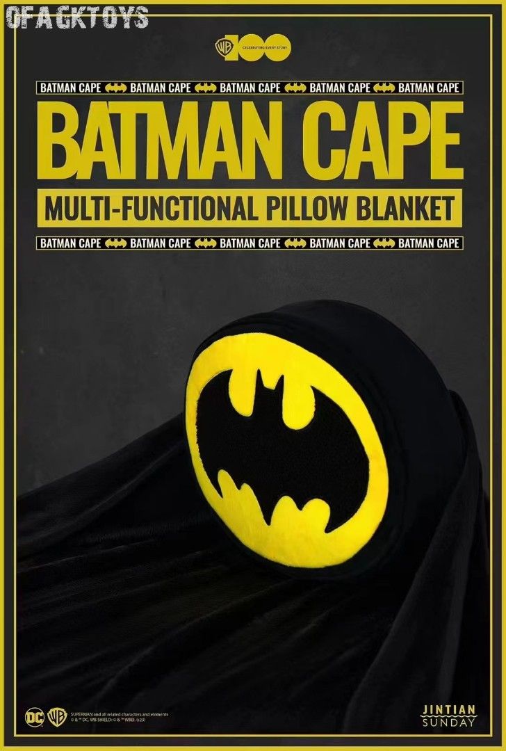 🔥新品預訂🔥  蝙蝠俠英雄披風毛毯, 興趣及遊戲, 玩具