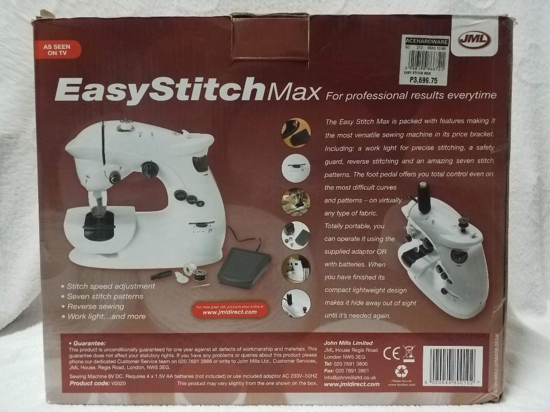 JML Easy Stitch Max portable sewing machine on Carousell