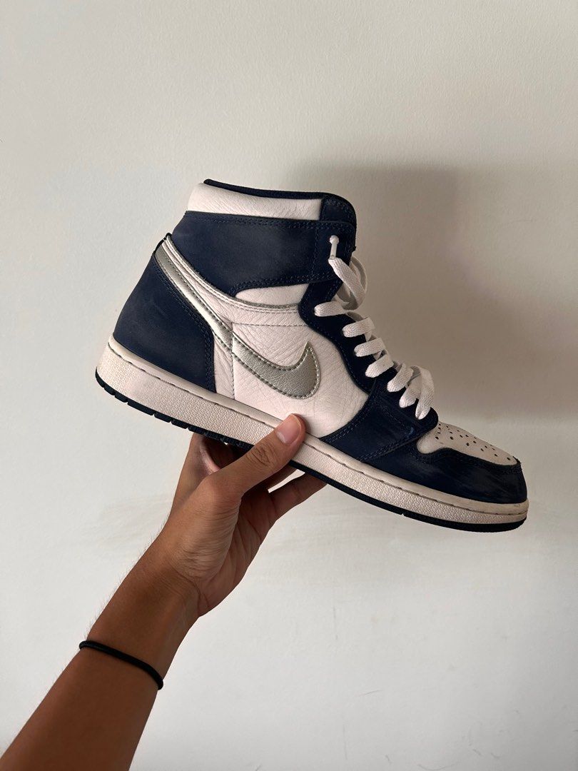 Jordan Retro High Midnight Navy On Feet Air Jordan High Midnight