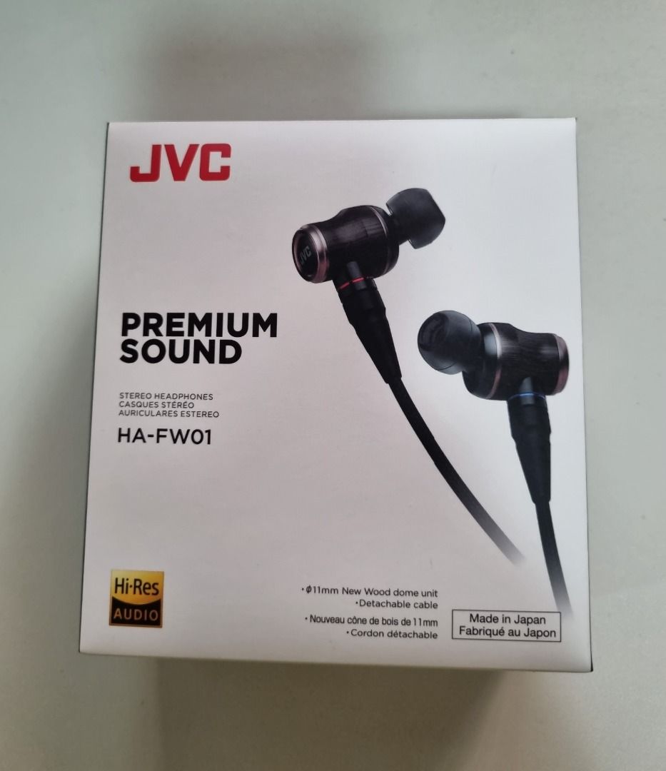 JVC HA-FW01 Wood Series IEM, Audio, Earphones on Carousell