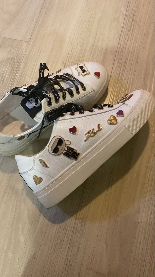 Karl lagerfeld embellished best sale sneakers