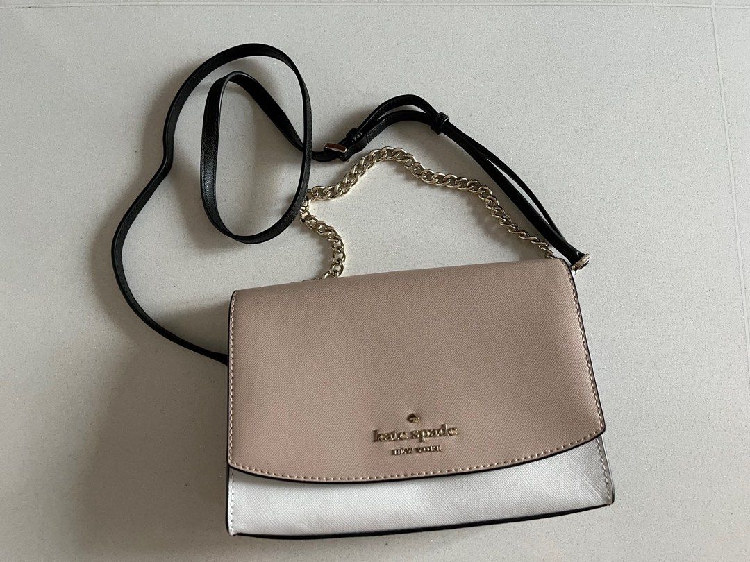 Kate Spade Carson Convertible Crossbody Handbag With Card Case (Warm  beige): Handbags