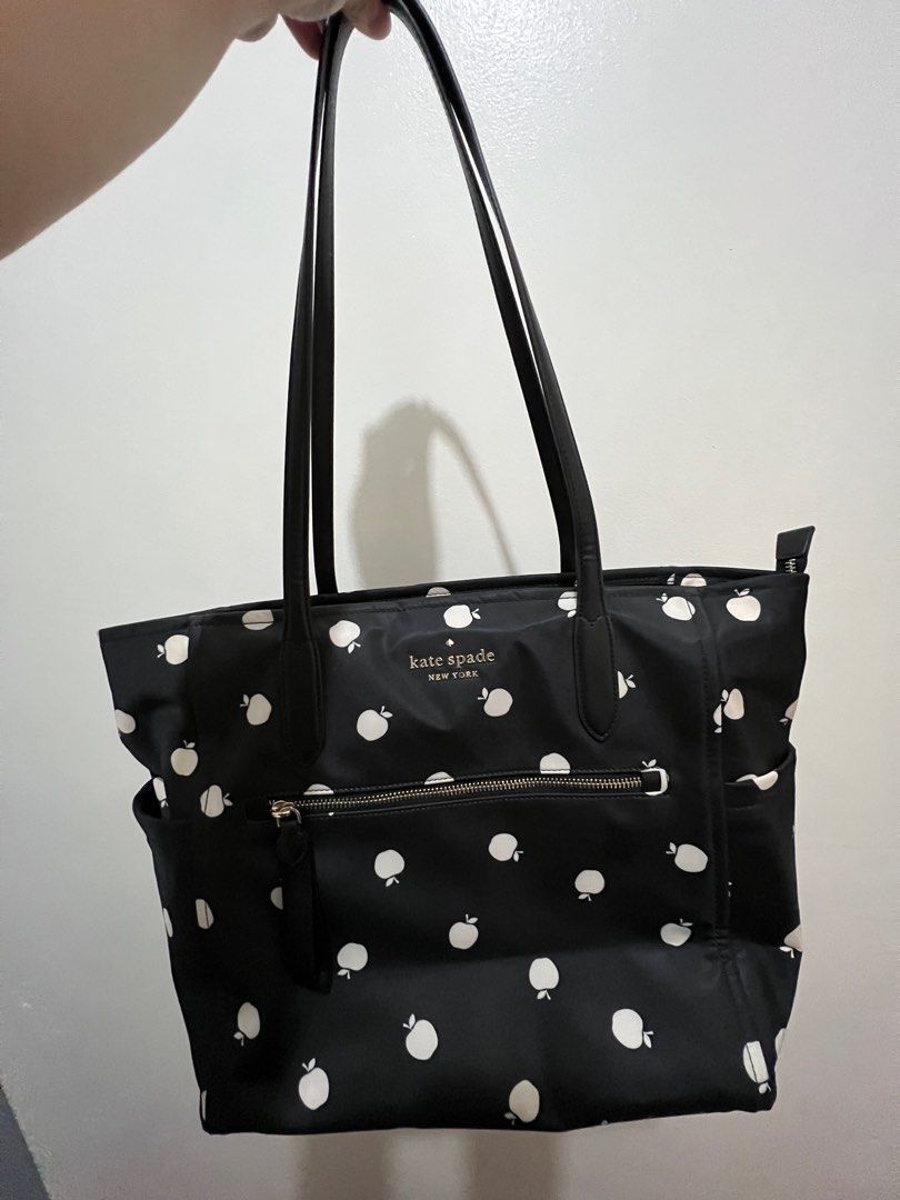 Kate Spade Nylon Large Tote Bag (Category: Luxury Bags & Wallets) located in Pasay City. Submitted by tameimae18 (Listing ID 1245817377, Image 1). Description: Seriously decluttering. Negotiable. MOP: BDO/GCASh MOD: Any express deliveries of your choice, shouldered by the buyer.
