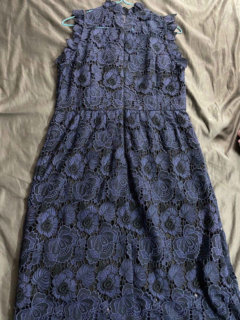 Kate spade blue lace hotsell dress