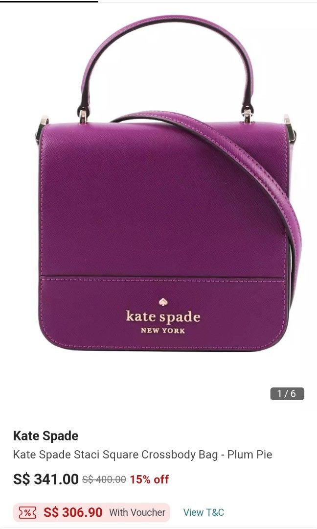 Buy Kate Spade Staci Square Crossbody Bag - Plum Pie 2023 Online