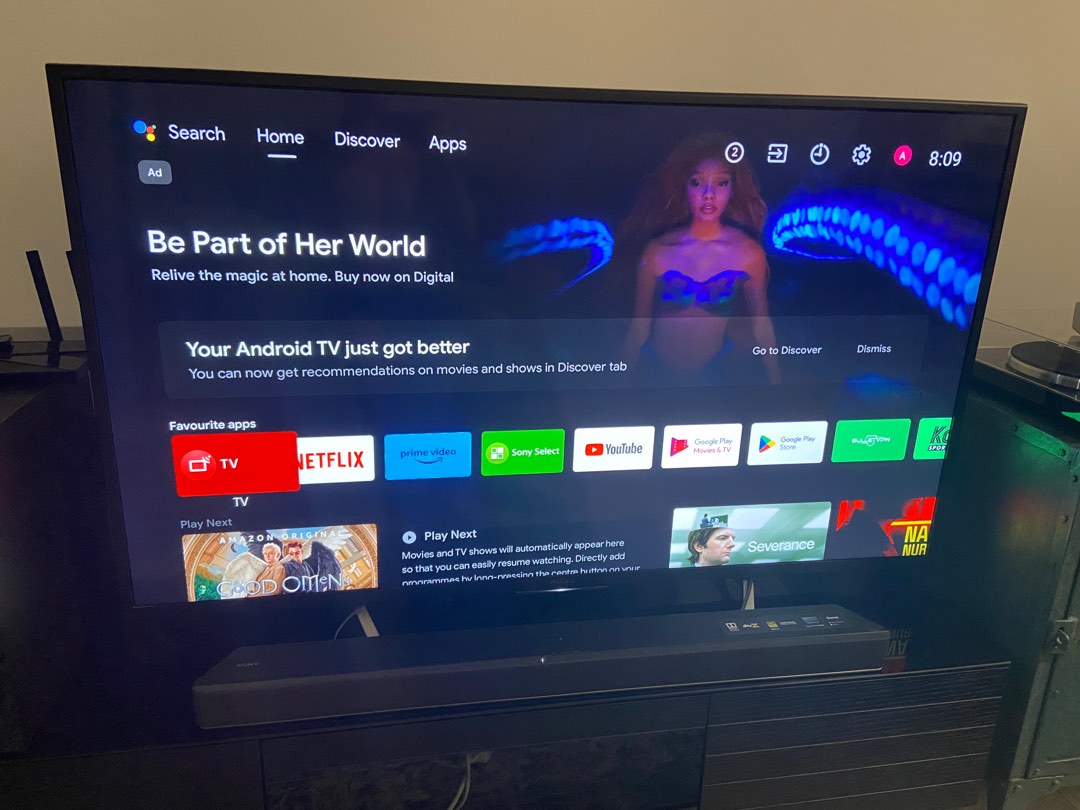 kd55x7000d Sony bravia smart tv, TV & Home Appliances, TV